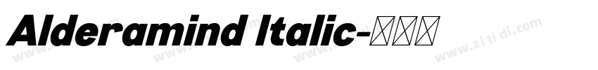 Alderamind Italic字体转换